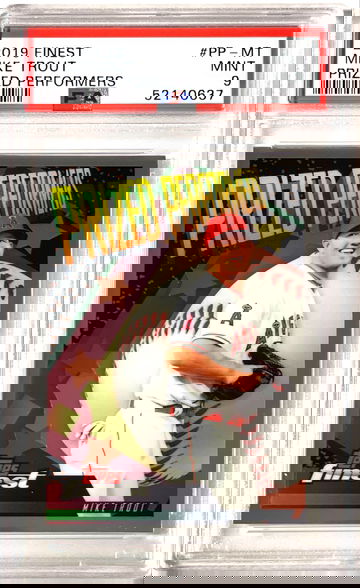 Mike Trout 2019 Topps Finest Prized Performers PSA9 Mint