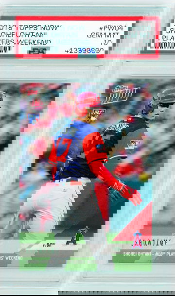 2018 Topps Now #PW04 Shohei Ohtani Players Weekend PSA 10 GEM MINT!