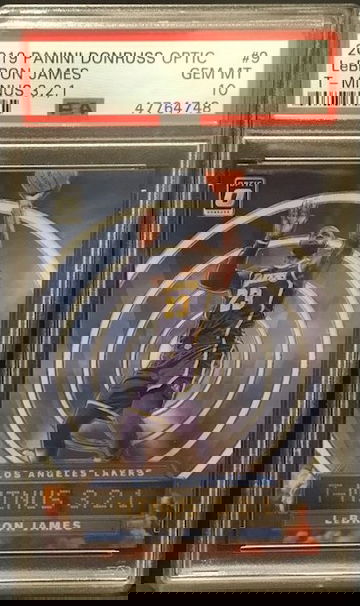 2019 Panini Donruss Optic Lebron James T-Minus 3,2,1 PSA 10 Gem Mint