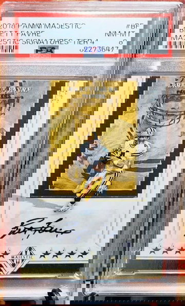 BRETT FAVRE 2018 Panini Majestic Majestic Signatures AUTO AUTOGRAPH 3/5 PSA 8 PACKERS HOF