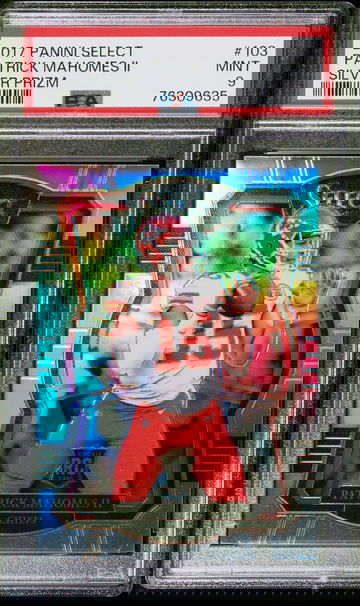 2017 Patrick Mahomes select silver PSA 9