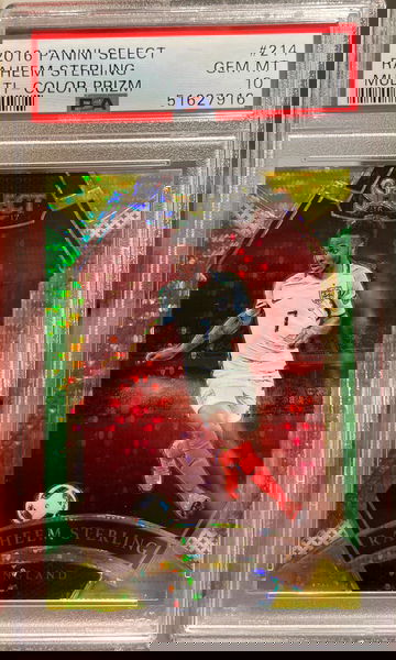 2016 Select Raheem Sterling Multi Color #214 - PSA 10