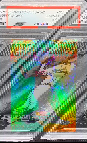 1998 Donruss CRUSADE GREEN Chipper Jones PSA 10!