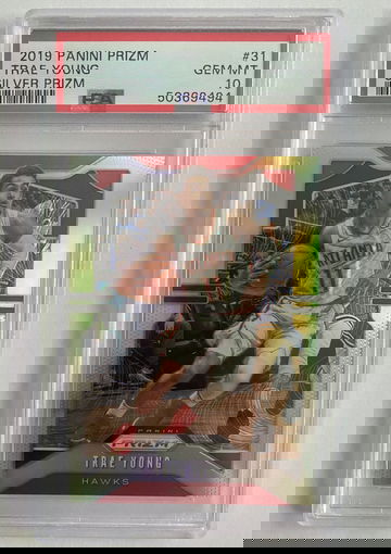 2019 Panini Prizm Trae Young Silver Prizm PSA 10
