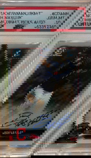 2018 Bowman Chrome Draft Noah Bo Naylor Auto PSA 10