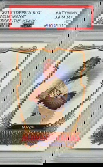 2013 TOPPS ALLEN & GINTER ACROSS THE YEARS WILLIE MAYS CARD GIANTS PSA 10