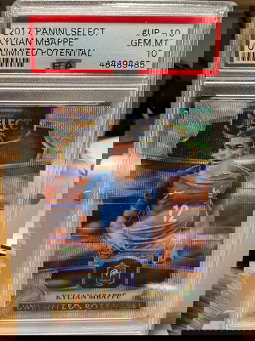 2017 Kylian Mbappe Panini Select Unlimited Potential RC PSA 10