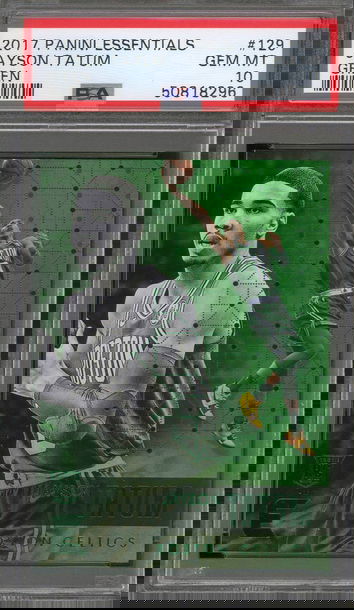 POP 6 - 2017 Essentials Green Jayson Tatum PSA 10