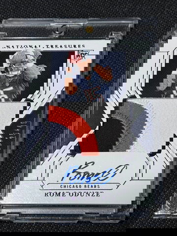 2024 Panini National Treasures Rome Odunze Rookie Patch Auto #159 True RPA /49