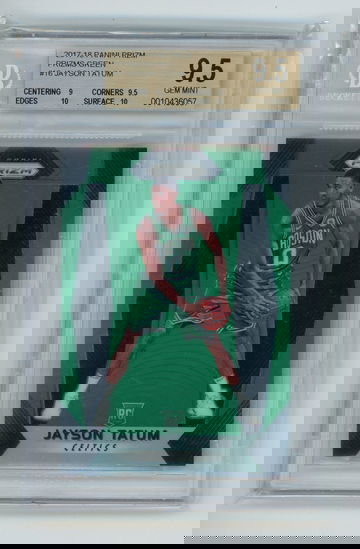 2017 Jayson Tatum Prizm green prizm BGS 9.5 