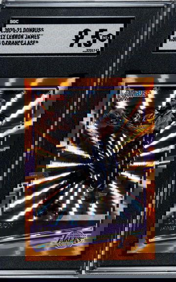 2020 Donruss Lebron James Holo Orange Laser SGC 9.5 