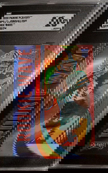 2020 PLAYOFF ROOKIE WAVE JORDAN LOVE RED PRIZM