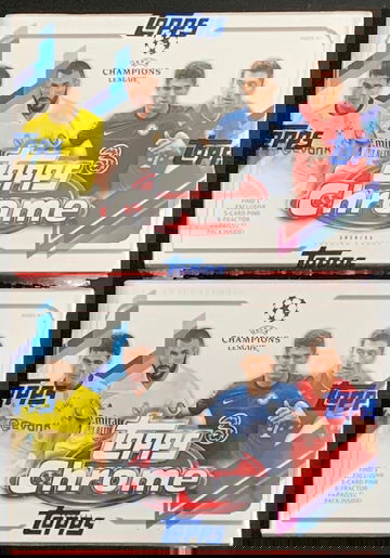(2) TOPPS CHROME UCL SOCCER BLASTERS