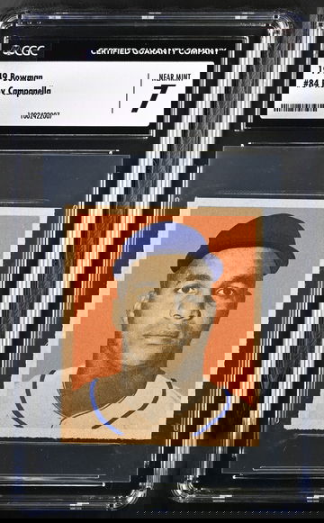 Roy Campanella 1949 Bowman #84 Brooklyn Dodgers HOF Rookie CGC 7 Near Mint