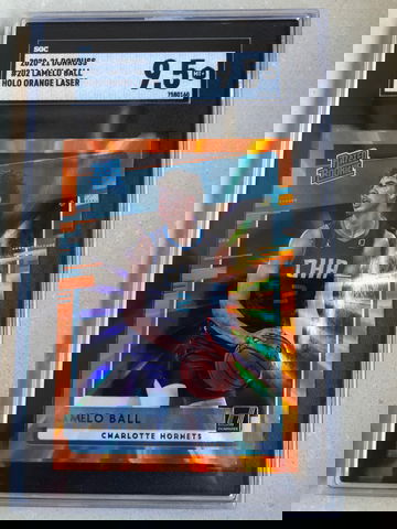 2020-21 Donruss #202 LaMelo Ball Holo Orange Laser