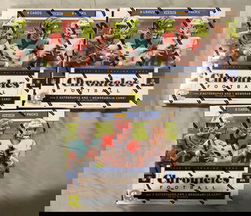 3x 2020 Chronicle Football Hobby Box