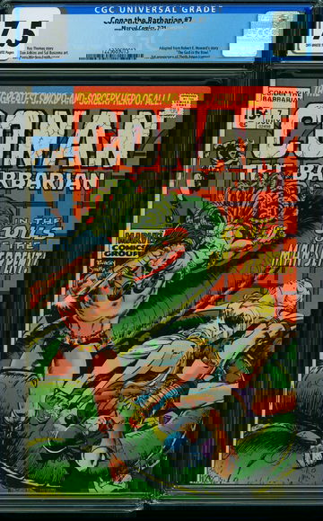 CONAN THE BARBARIAN #7, CGC 7.5 VF-