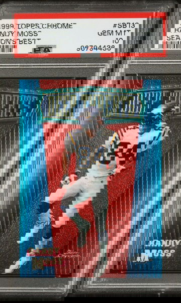 1999 Topps Chrome Randy Moss Season’s Best PSA 10 Vikings HOF POP 8