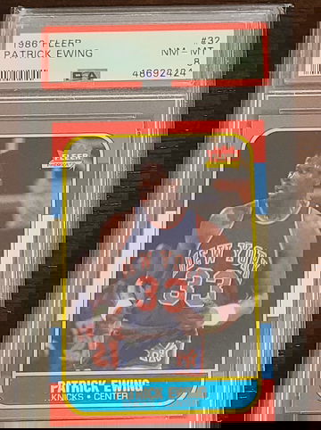 1986 Fleer Patrick Ewing PSA 8 #32