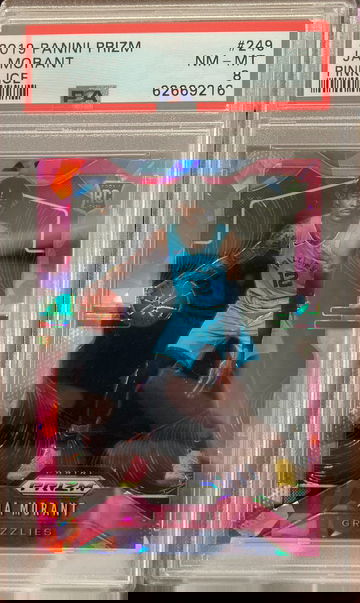 2019 Prizm Ja Morant pink ice psa 8 rookie