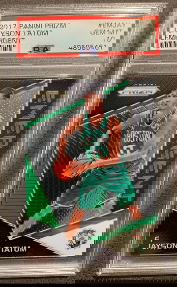 Jayson Tatum 2017 Prizm Emergent PSA 10 Rookie