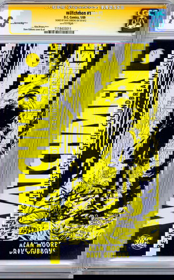 WATCHMEN #1 CGC-SS 9.8 SIGNED BY DAVE GIBBONS NYC COMIC CON MOVIE EXCLUSIVE 2009