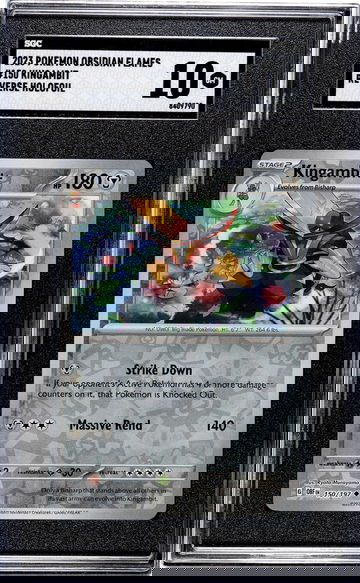 2023 Pokemon Obsidian Flames #150 Kingambit Reverse Holofoil SGC 10