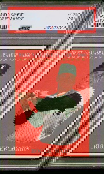 1961 Topps Roger Maris MVP #478 PSA 7 [BL-1.17]