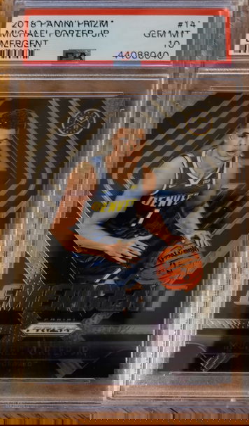 Michael porter Jr 2018 panini prizm emergent psa 10