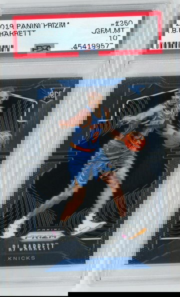 RJ Barrett Prizm Rookie PSA 10