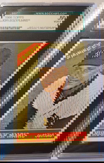 Roger Maris 1966 Topps #365 SGC 50