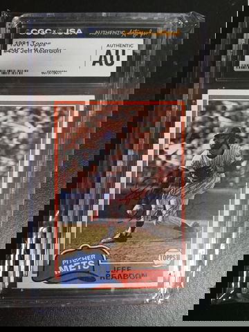 1981 Topps #456 Jeff Reardon RC Auto CGC JSA 