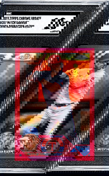 2023 Topps Chrome Update #USC67 Mitch Garver Magenta Ref. /399 SGC 10