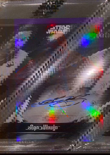 2021 Topps Star Wars Signature Series - Greg Grunberg as Snap Wexley - Purple /99