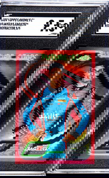 2024 Topps Chrome F1 #60 Matias Zagazeta Red Refractor 5/5 SGC 9.5