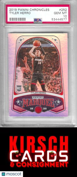 Tyler Herro 2019 Panini Chronicles #252   RC Rookie   (Miami Heat)