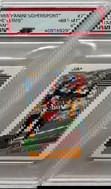 1986 Panini Supersport Italian Sticker Carl Lewis Track & Field HOF #2