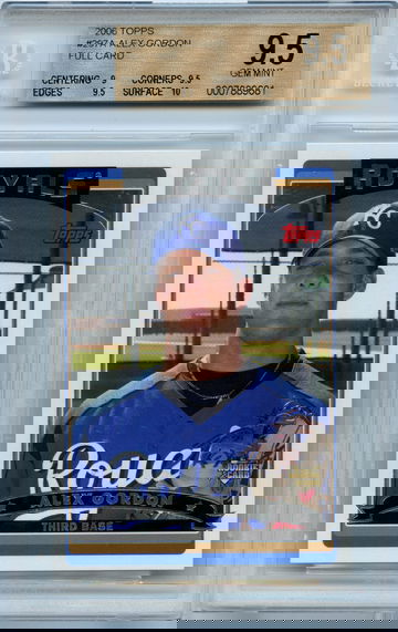 2006 Topps #297 Alex Gordon RC Full BGS 9.5 Royals