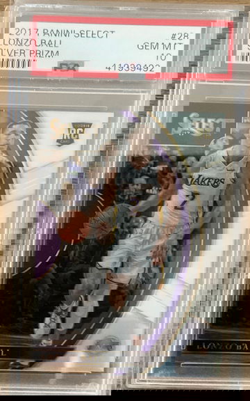 2017 Select Lonzo Ball Silver Prizm RC PSA 10