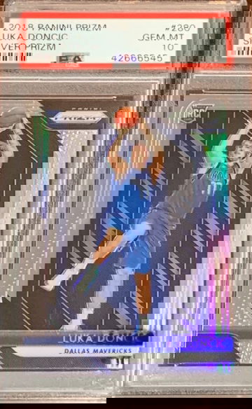 2018 Prizm Luka Doncic Silver PSA 10