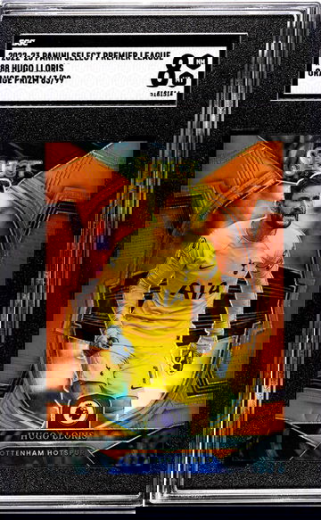 2022-23 Panini Select Premier League #88 Hugo Lloris Orange Prizm /99 SGC 8