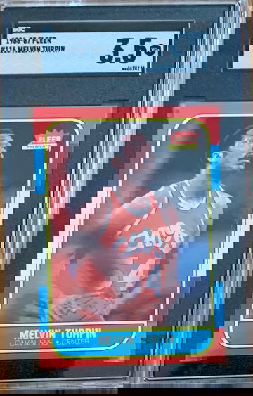 1986 Fleer Basketball #116 Melvin Turpin  SGC 3.5 VG+ Under-Graded Well-Centered