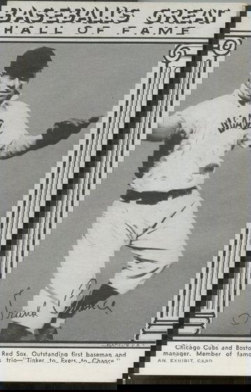 1948 Baseball's Great Hall of Fame Exhibits Frank Chance Chicago Cubs