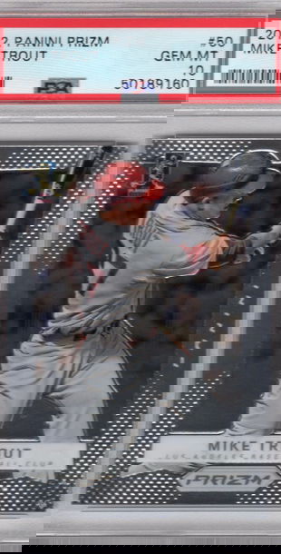 2012 Panini Prizm Mike Trout Angels RC PSA 10 Gem MT