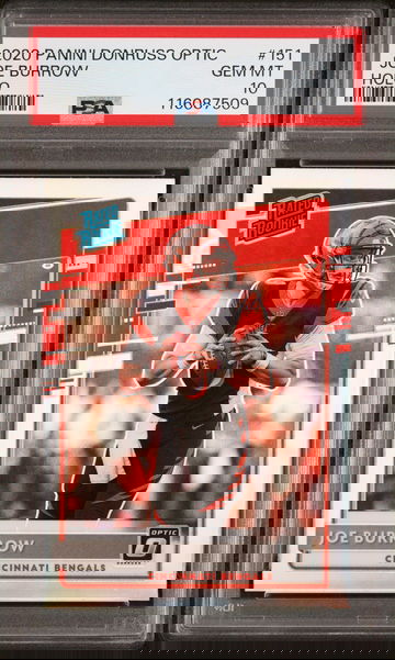 2020 Donruss Optic Rated Rookie Holo Joe Burrow #151 PSA 10