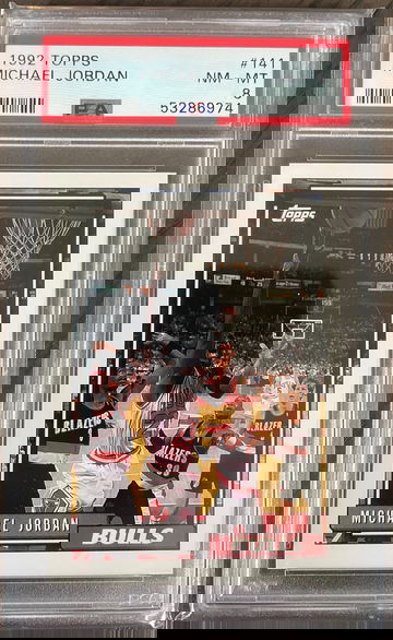 1992-93 Topps #141 Michael Jordan PSA 8