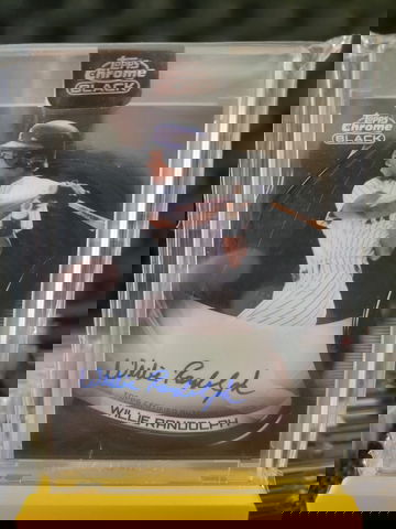 Willie Randolph Topps Chrome Black Auto