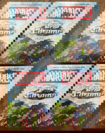 (4) 2025 Topps Chrome Marvel Value Blaster Box Lot Sealed In Hand Free Shipping
