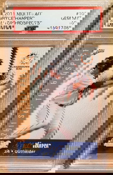 2011 Multi-Ad SAL Top Prospects Bryce Harper PSA 10