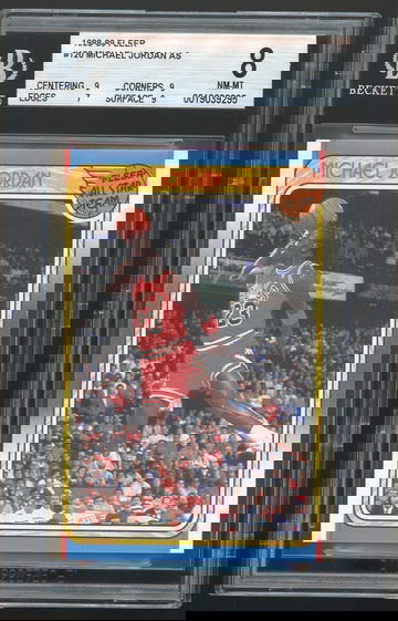 1988 FLEER ALL STAR #120 MICHAEL JORDAN BGS 8 NM-MT INCREDIBLE EYE APPEAL